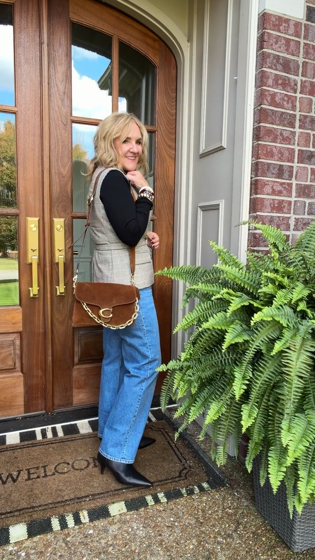 Ann Taylor 50% off! 
Coat size 10 petite 
Vest 8 petite 
Jeans 8 petite 
Turtleneck medium 
Boots size up 1/2 for those toes! 
Coach bag is gorgeous!!!

Going to Link some of my favorite Ann Taylor finds for you while the sale is running
My jewelry 20% off code NANETTE20 

#LTKOver40 #LTKSeasonal #LTKSaleAlert