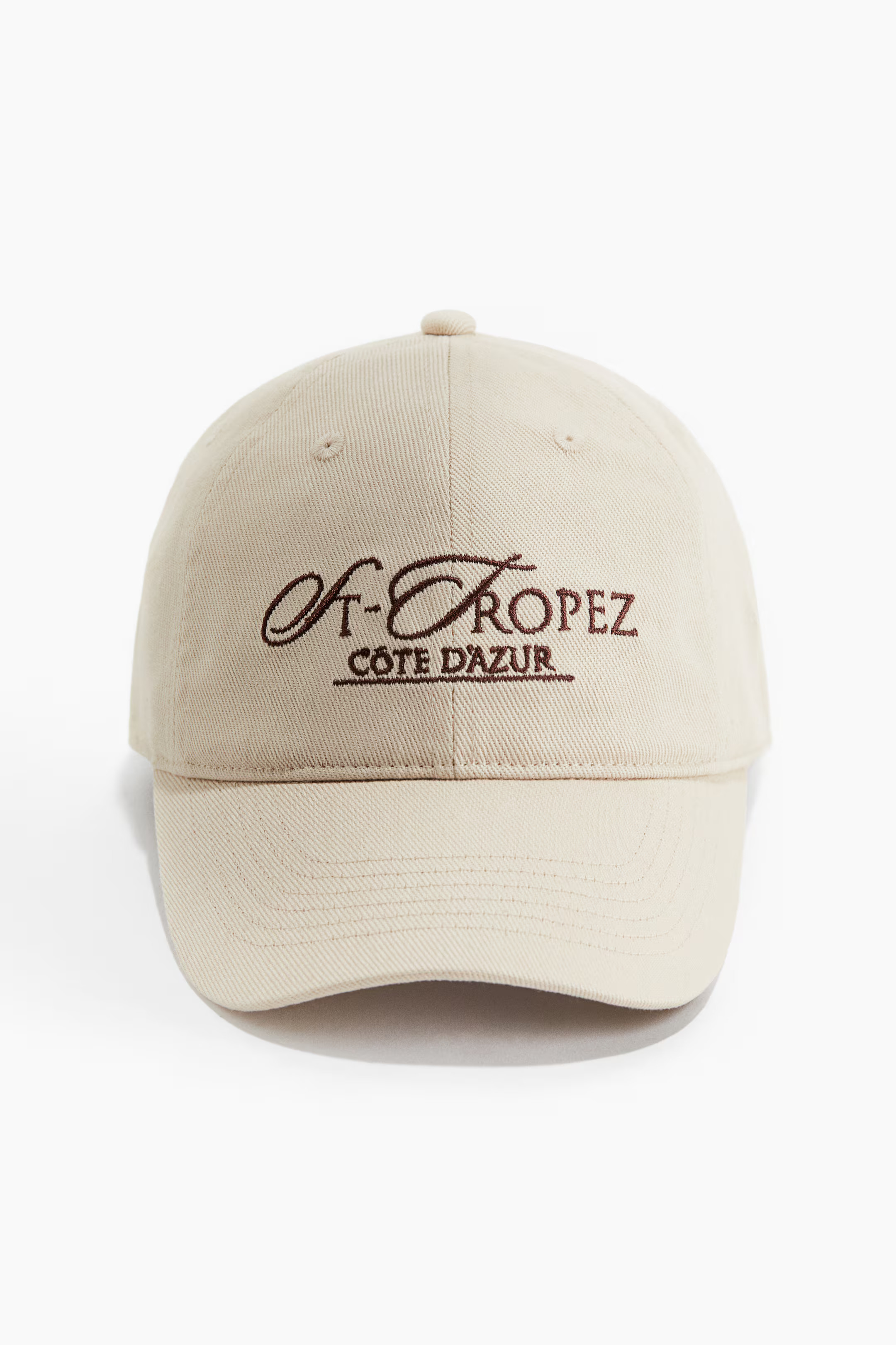 Embroidered-motif twill cap | H&M (UK, MY, IN, SG, PH, TW, HK)