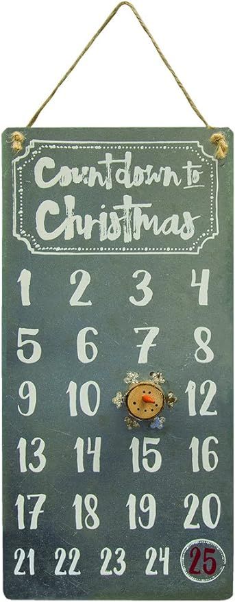 CWI Gifts 12" x 5.8" Christmas Countdown Calendar | Amazon (US)