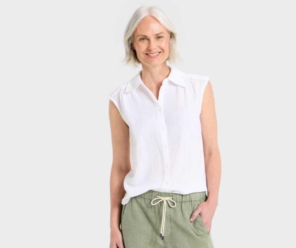 Cap Sleeve Blouse

#LTKTravel #LTKOver40 #LTKootd