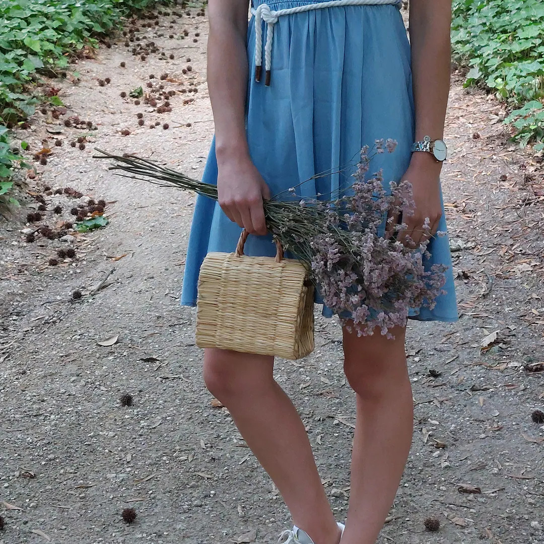 Straw Bag / Natural Reed Bag / Reed Basket Bag / Summer Bag / Portuguese Basket Bag / Small Bag /... | Etsy (US)
