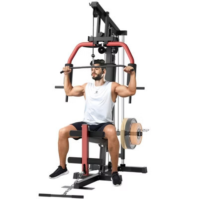 Home Gym Equipment, Full Body Workout Station with Pulley System, Exercise Equipment with Chest Press & Leg Extension Fits 1" & 2" Weight Plates | Target
