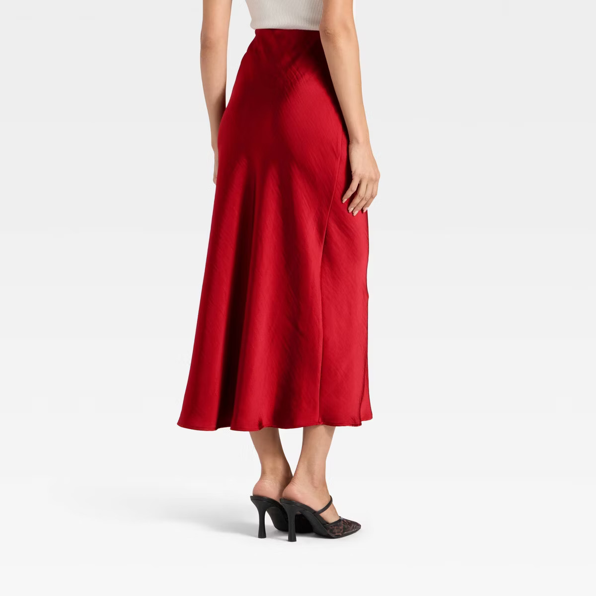 Women's Maxi Slip A-Line Skirt - A New Day™ Red L | Target