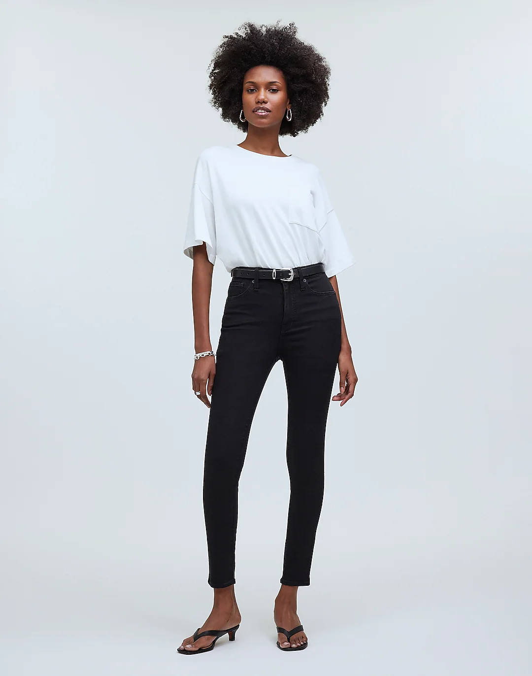 10" High-Rise Skinny Jeans in Black Frost | Madewell