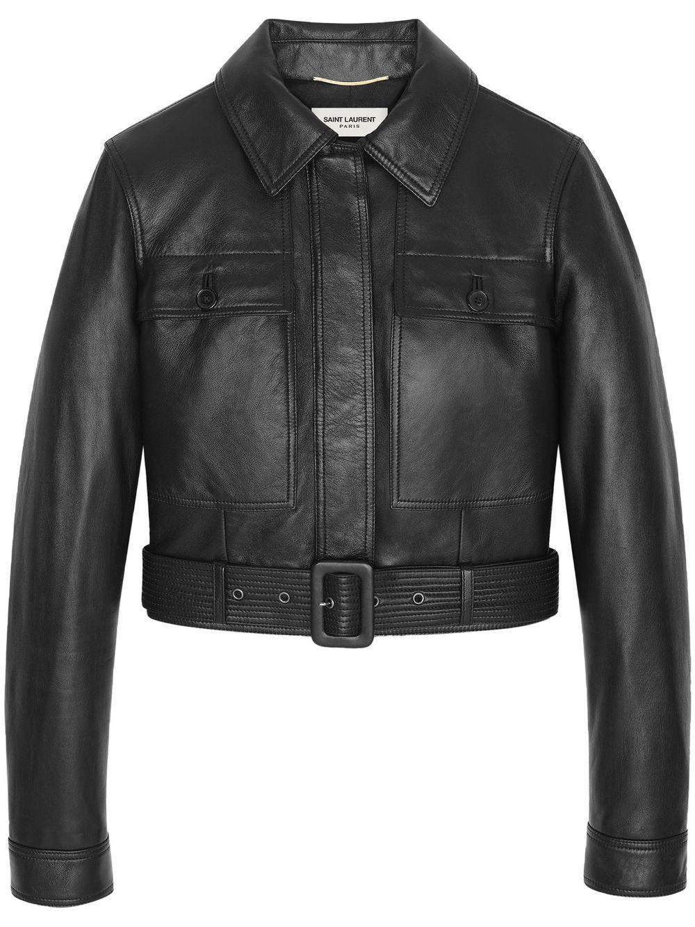 Saint Laurent Fliegerjacke Mit Gürtel - Farfetch | Farfetch Global