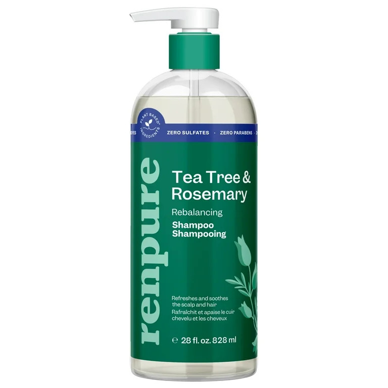 Renpure Tea Tree & Rosemary Rebalancing Shampoo, for All Hair Types, 28 fl oz | Walmart (US)