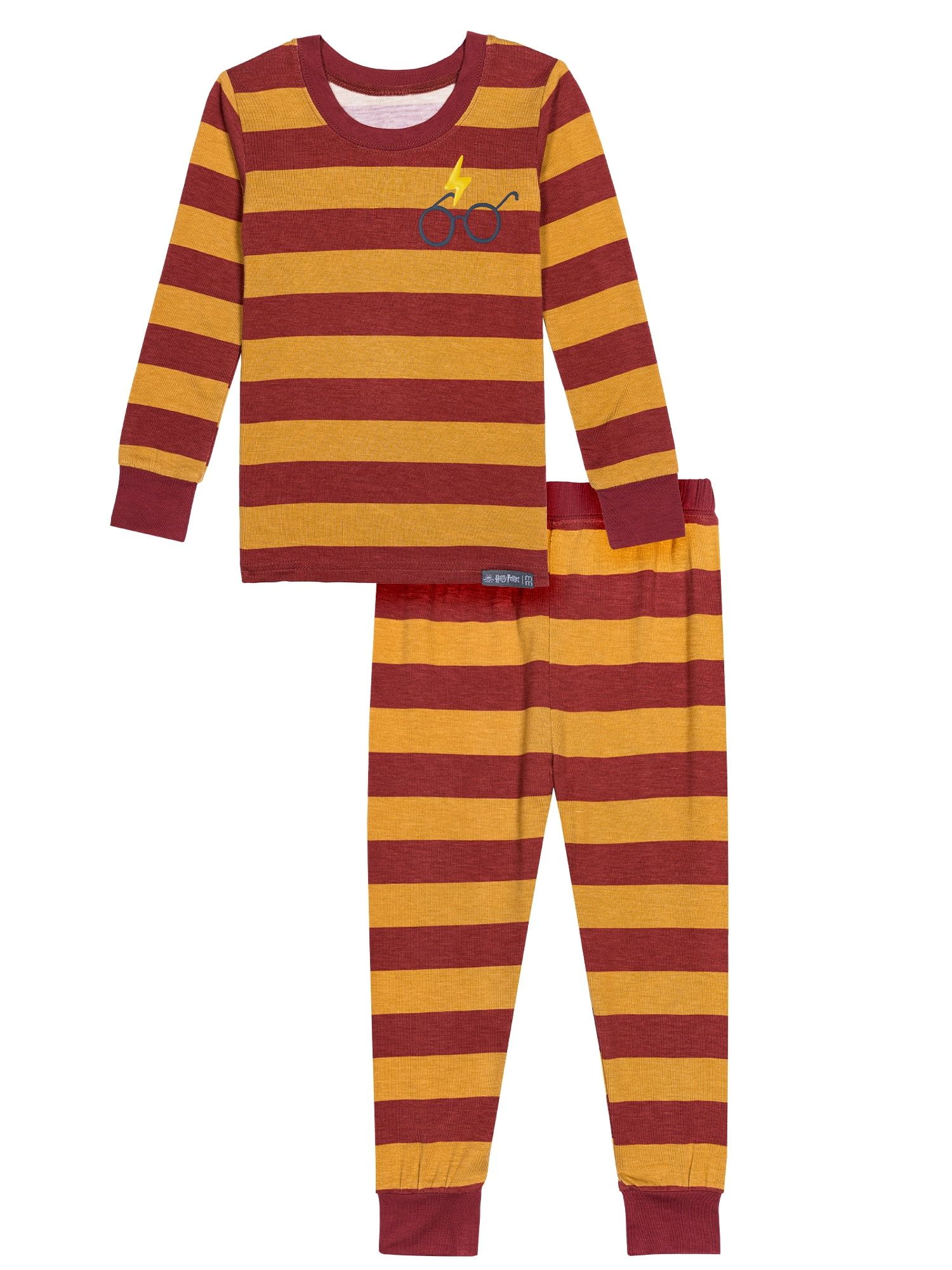 Modern Moments x Harry Potter Toddler Neutral Tight Fit Pajama Set, 2-Piece, Sizes 12M-5T | Walmart (US)