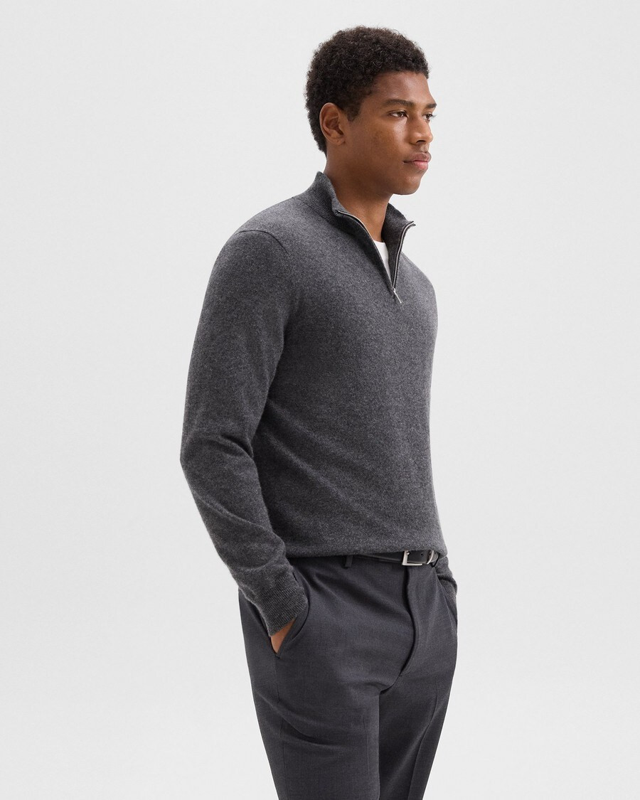 Hilles Quarter-Zip Sweater in Cashmere | Theory