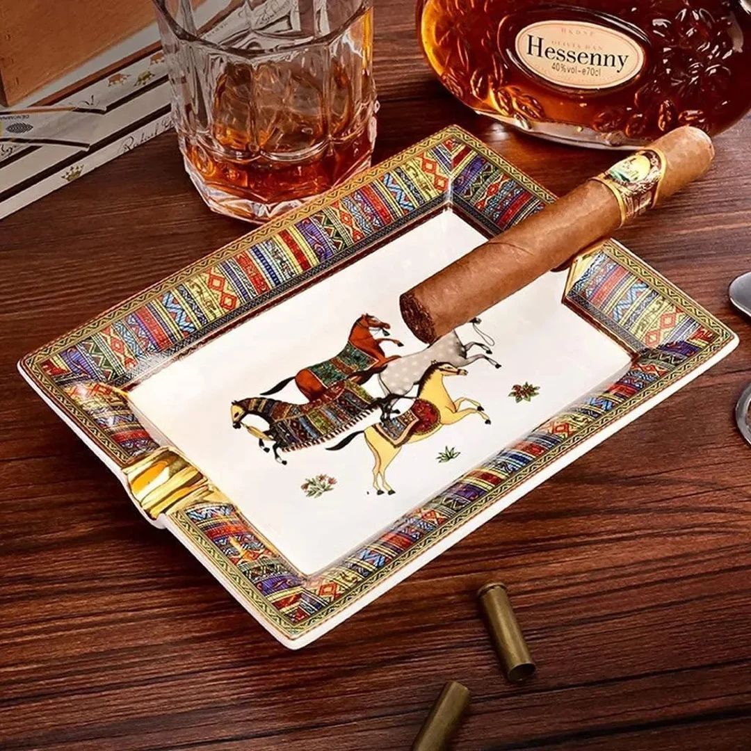 H-inspired Cigar Ashtray With Majestic Horse Design - Etsy | Etsy (US)