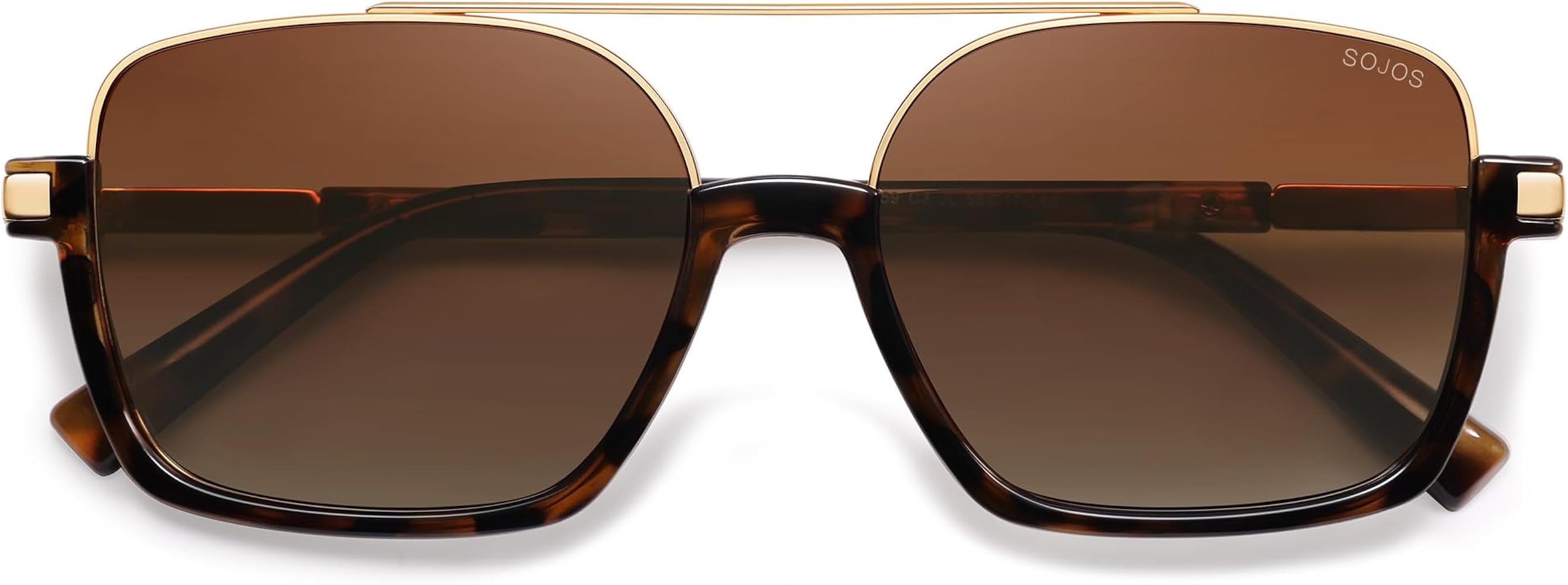SOJOS Trendy Aviator Sunglasses for Women Men Polarized Retro Square Y2K Oversized Sun Glasses SJ... | Amazon (US)