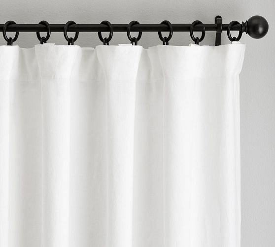 Belgian Flax Linen Blackout Curtain | Pottery Barn (US)