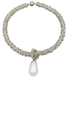 Julietta Pearl Drop Necklace in Pearl & Silver from Revolve.com | Revolve Clothing (Global)