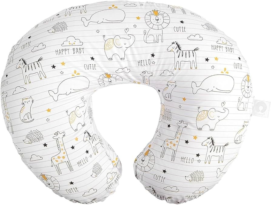 Boppy Nursing Pillow Original Support, White and Gold Notebook, Ergonomic Nursing Essentials for ... | Amazon (US)