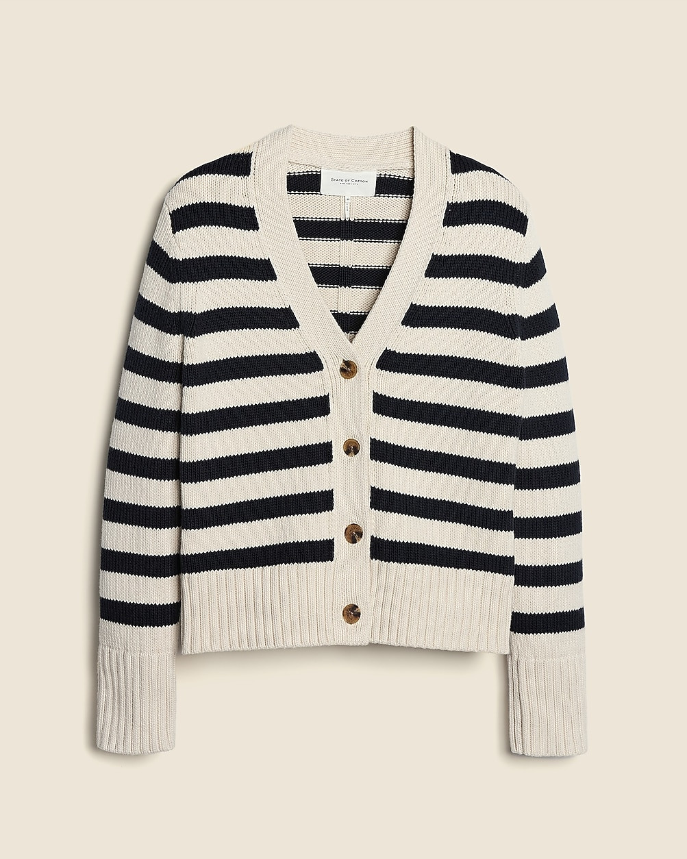 State of Cotton NYC Peyton striped cardigan sweater | J. Crew US