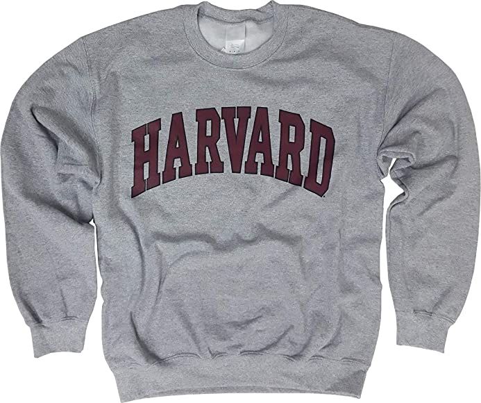 Harvard University Sweatshirt - Officially Licensed Arched Block Crewneck | Amazon (US)