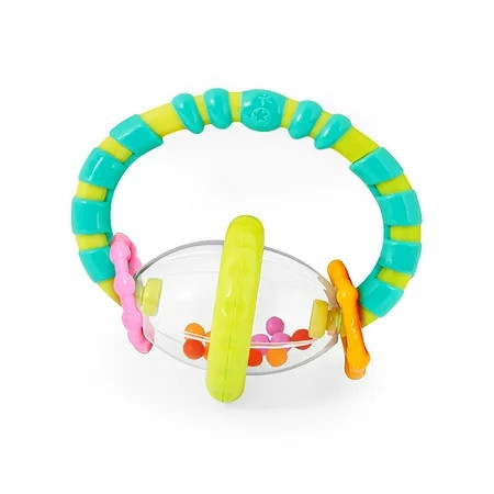 Bright Starts Grab and Spin Baby Rattle and BPA-Free Teether Toy, Ages 3 Months+ | Walmart (US)