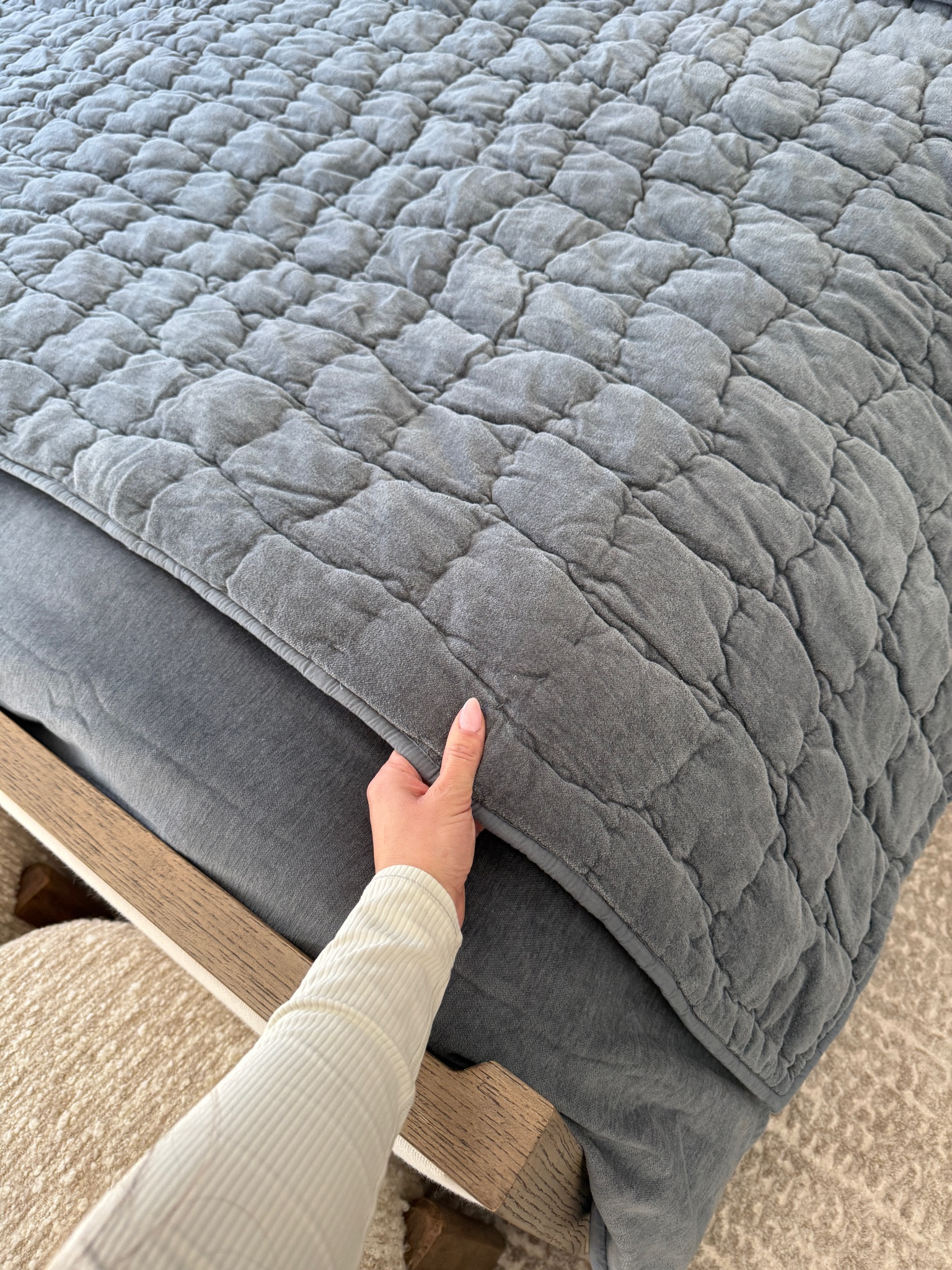 Bedroom refresh for spring. The Cozy Cloud bedding is from Pottery Barn. This set is in the color Steel Blue.

#LTKStyleTip #LTKHome