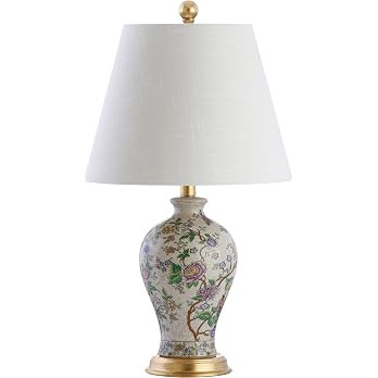 JONATHAN Y Grace 24" French Country Floral Urn Ceramic Lamp, Multi-Colored | Chinoiserie Ginger J... | Amazon (US)