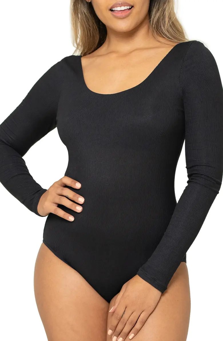 Rib Long-Sleeve Bodysuit | Nordstrom