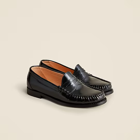 Winona penny loafers in spazzolato leather | J. Crew US