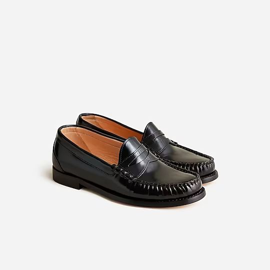 Winona penny loafers in spazzolato leather | J.Crew US