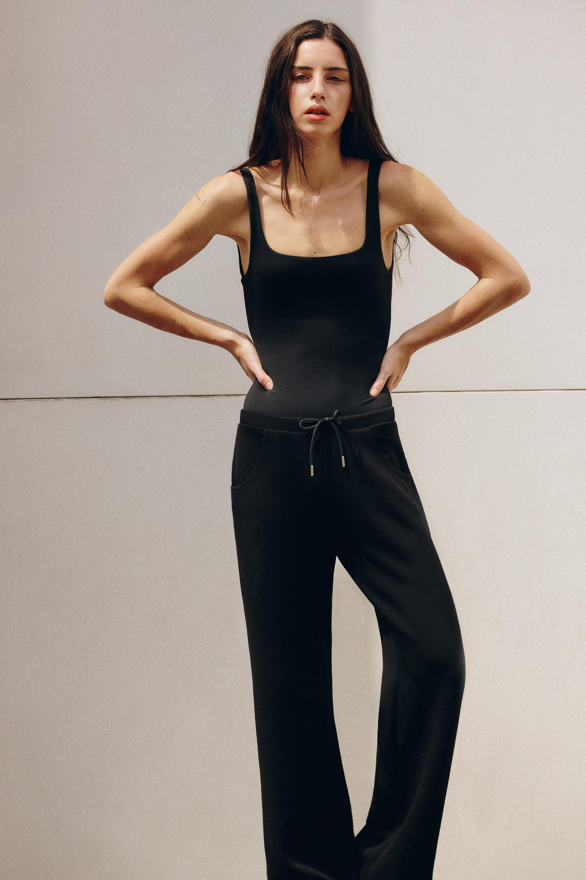 STRETCH BODYSUIT WITH SQUARE NECKLINE | Zara UK