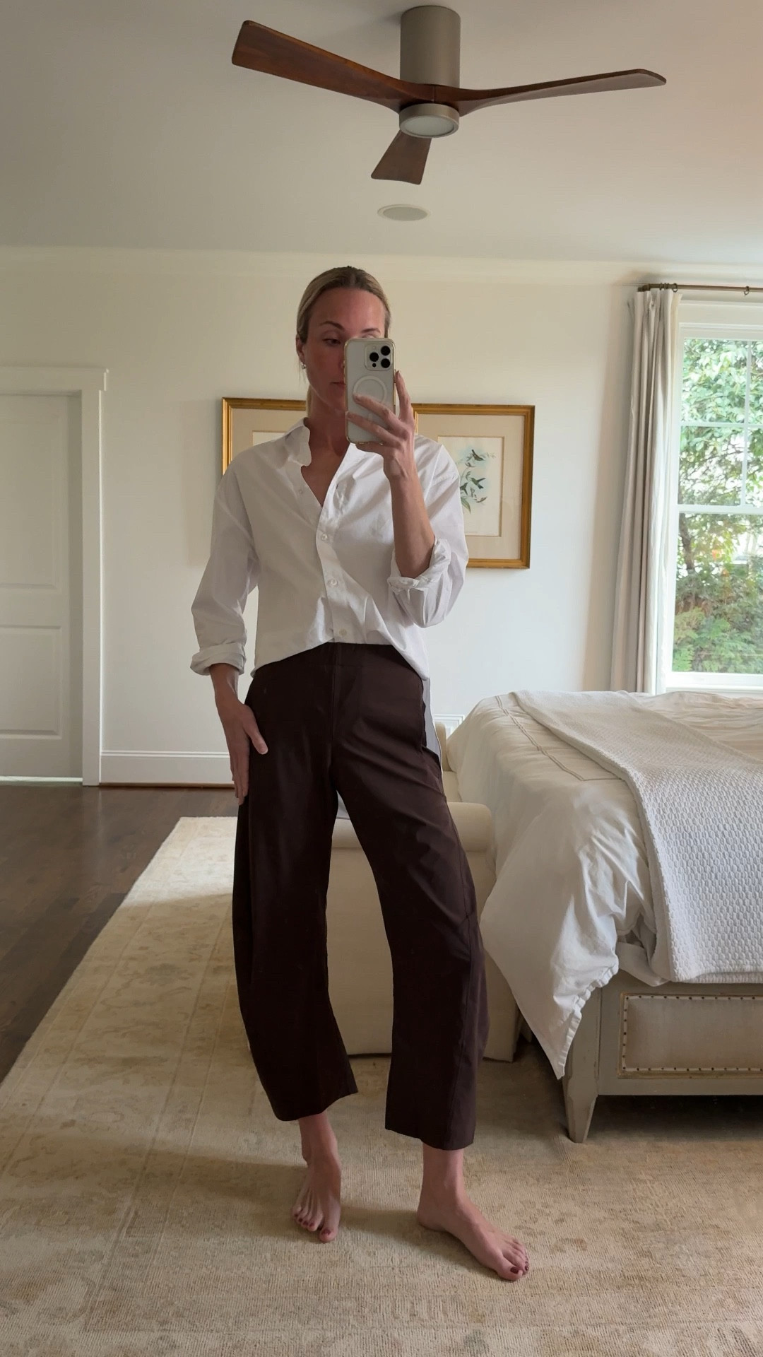 These casual pants by @Ruti are SO flattering and comfortable. Perfect casual bottoms for errands, chasing littles, and travel. Wearing size 2.

travel pants, spring athleisure, spring casual, barrel leg pants, Ruti pants 

#LTKSeasonal #LTKootd #LTKgrwm