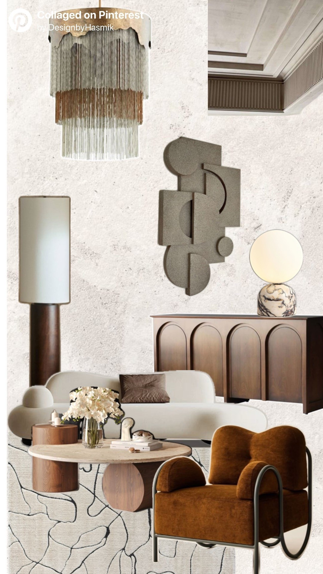 ✨ Curves, texture, and timeless neutrals I’m so in love with this modern organic living room mood board! Soft cream seating, sculptural wall art, warm wood accents and a bold statement chair create that perfect balance of cozy + elevated style. Every piece you see here is linked for you on my LTK so you can easily shop the look and bring this vibe into your own home 🤍🤎

Think curved sofa, marble-base lamp, geometric wall décor, layered lighting and a neutral abstract rug  all the trending elements for 2025 interiors. Tap my LTK profile to shop everything and save this for your next home refresh! ✨#LTKFinds #ModernOrganic #NeutralHomeDecor #InteriorInspo #HomeDesign #CurvedSofa #StatementLighting #HomeDecorIdeas #ShopMyLTK

#LTKSaleAlert #LTKSeasonal #LTKHome
