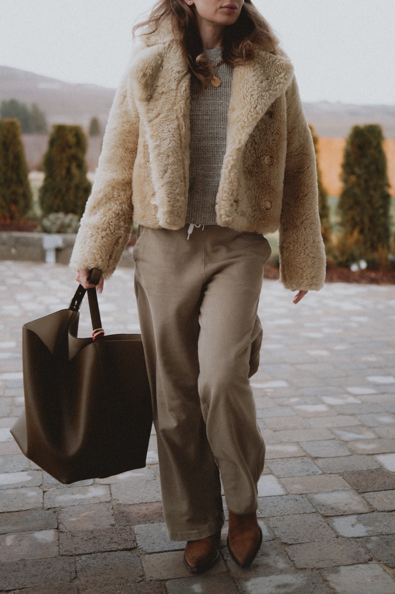 Clad in Buck. 
Boots: Golden Goose 🪿 
Bag: Toteme 😎

#LTKSeasonal #LTKootd #LTKWorkwear