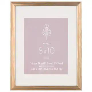 Gold Narrow 8" x 10" with Mat Frame, Aspect by Studio Décor® | Michaels | Michaels Stores