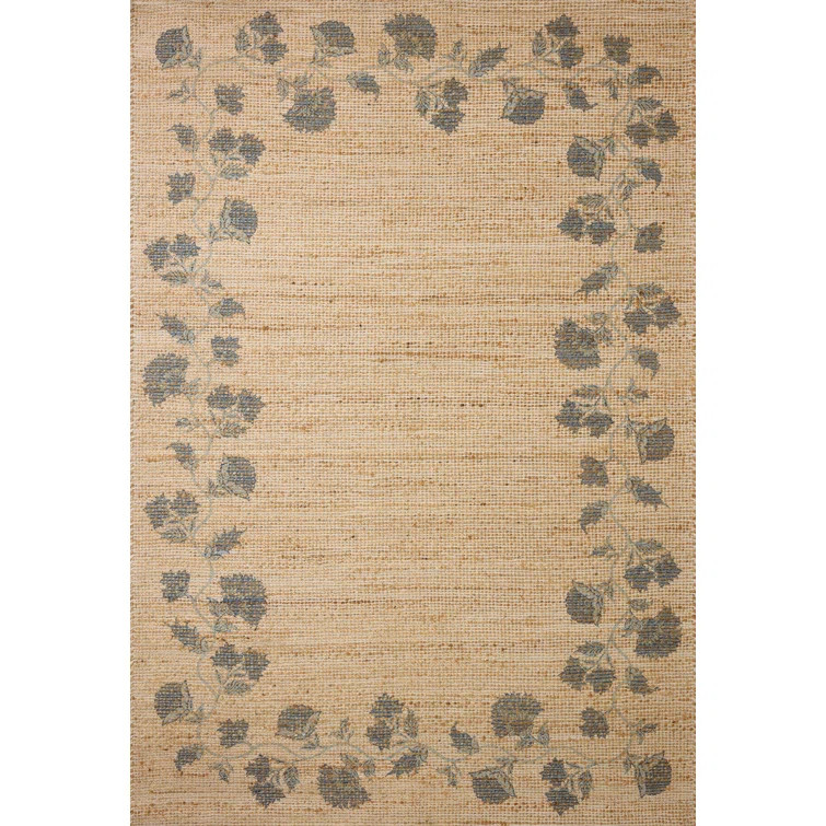 Chris Loves Julia x Loloi Rue Natural / Denim Area Rug | Wayfair North America