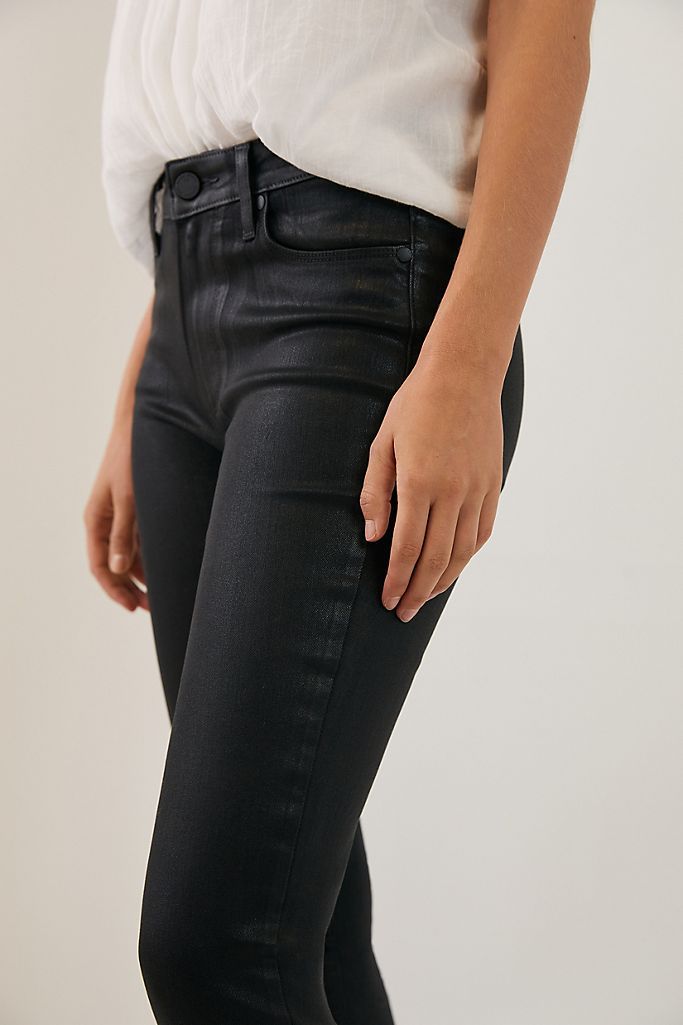Paige Hoxton High-Rise Coated Skinny Jeans | Anthropologie (US)
