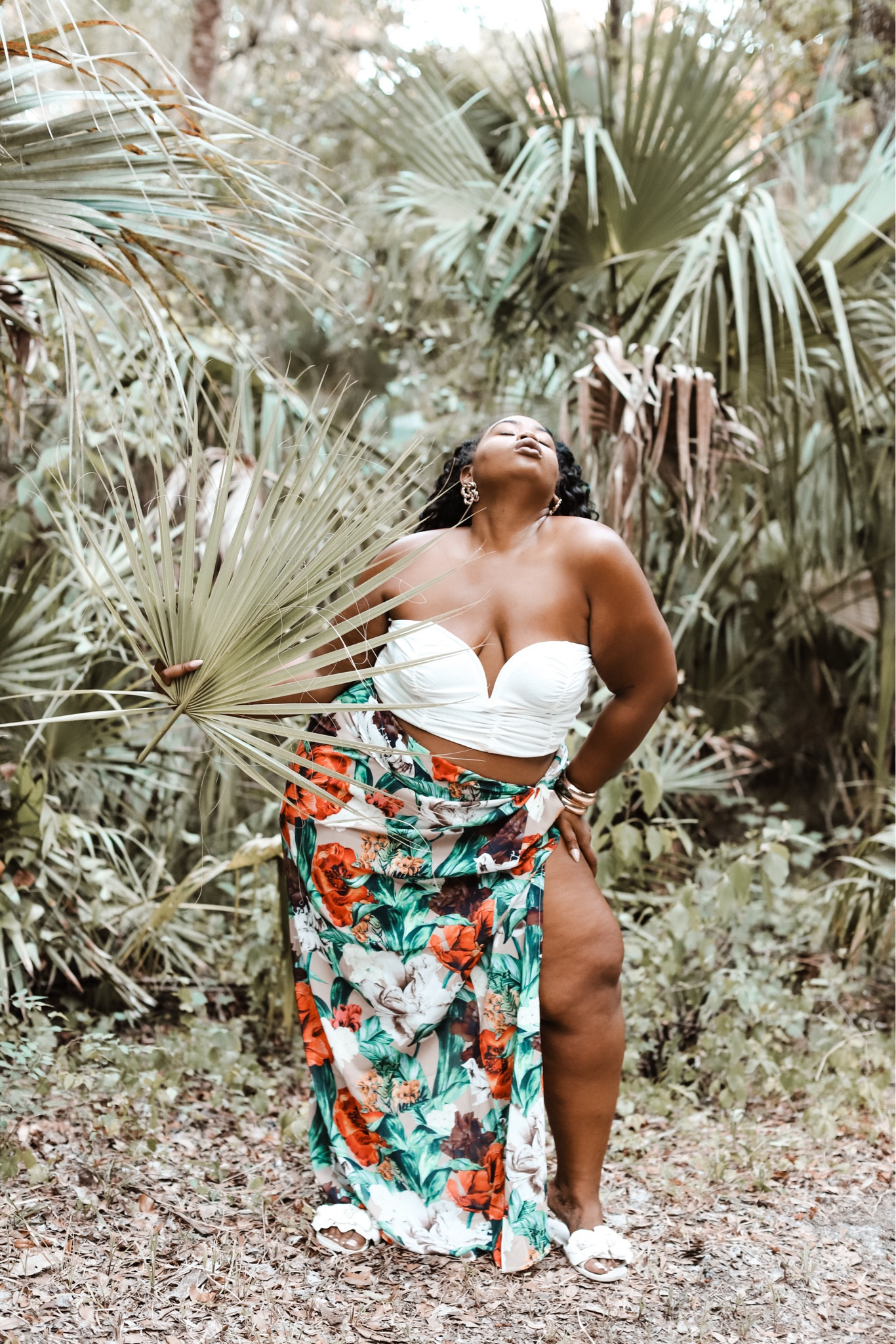 The perfect maxi skirt. Between the floral design and the pop of leg— you need this skirt! 

#LTKPlusSize #LTKStyleTip #LTKMidsize