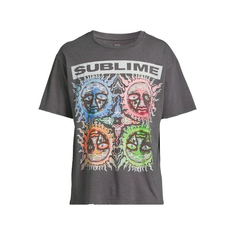 Sublime Men's Graphic Band Tee with Short Sleeves, Sizes XS-3XL | Walmart (US)