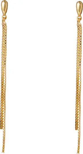 Argento Vivo Sterling Silver Box Chain Drop Earrings | Nordstrom | Nordstrom