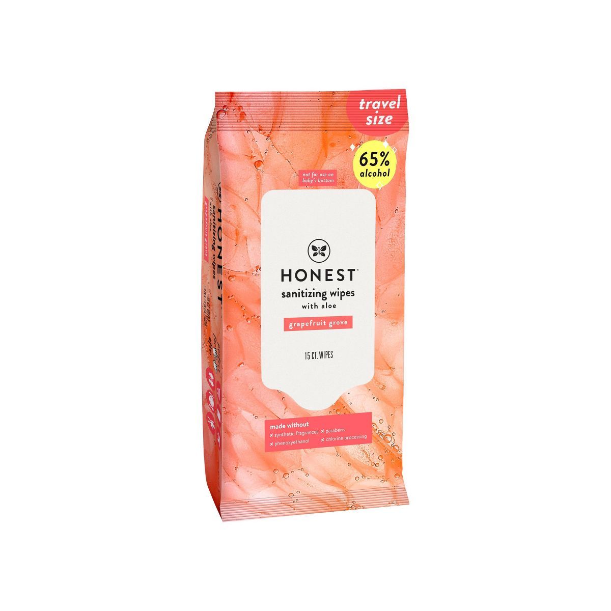 The Honest Company Alcohol Hand Sanitizing Wipes - Grapefruit Grove - 15ct | Target