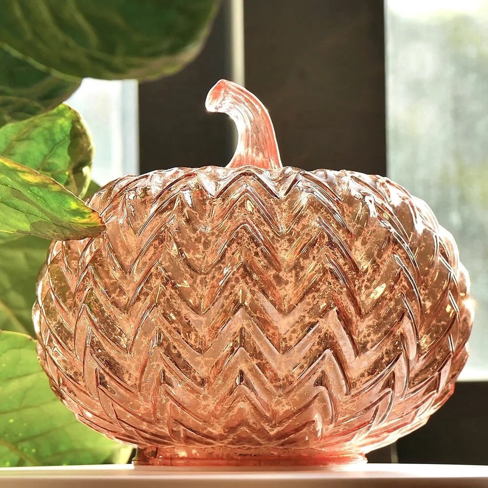 Glass Pumpkin Light with Timer, Led Pumpkin Lamp, Ideal for Halloween Fall Decoration, Thanksgiving Rustic Decor, Xmas Décor | Walmart (US)