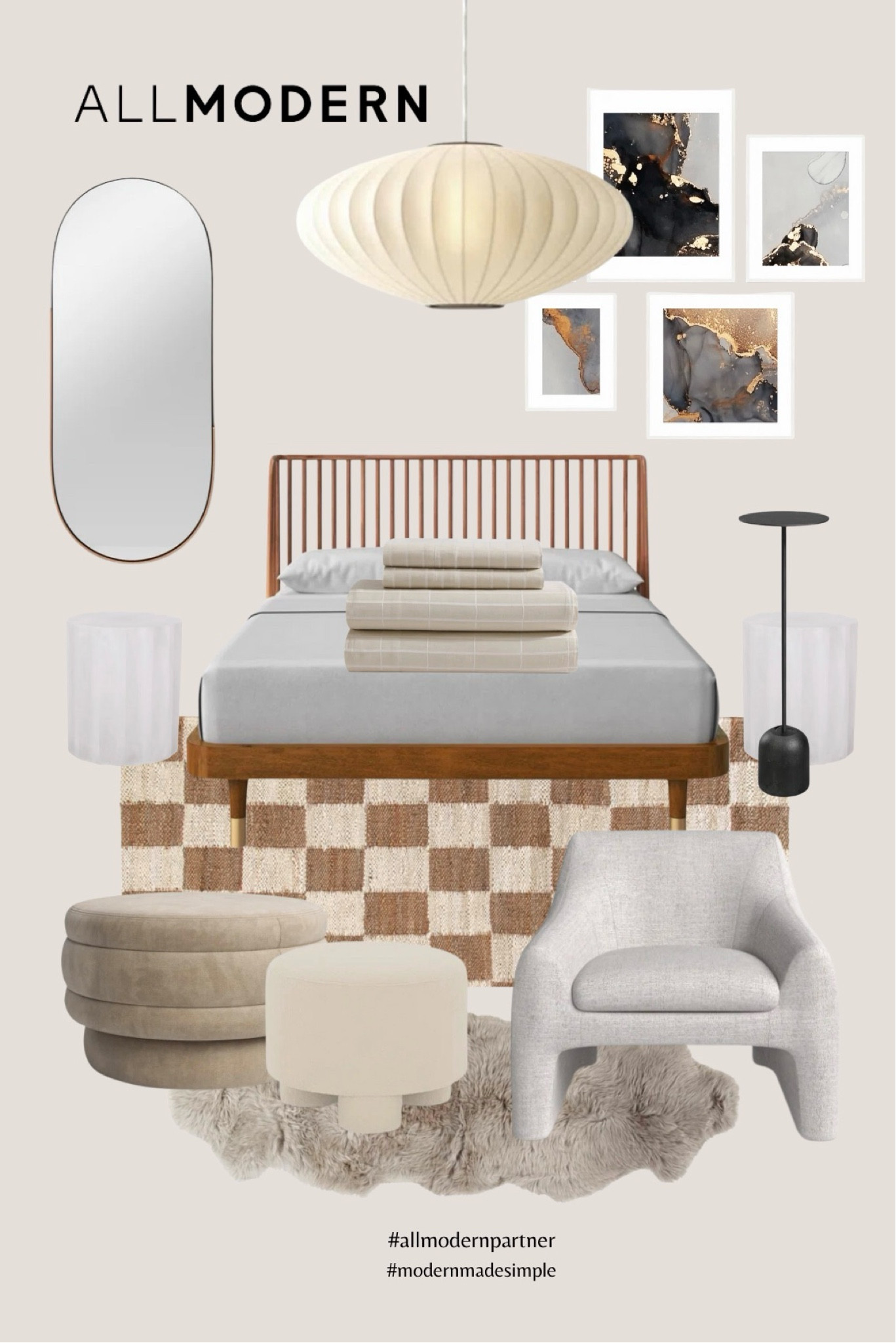 Embrace the cozy vibes of fall with warm, modern pieces from @allmodern. Loving this warm modern bedroom inspiration! 
🖤
#modernmadesimple #allmodernpartner


#LTKHome
