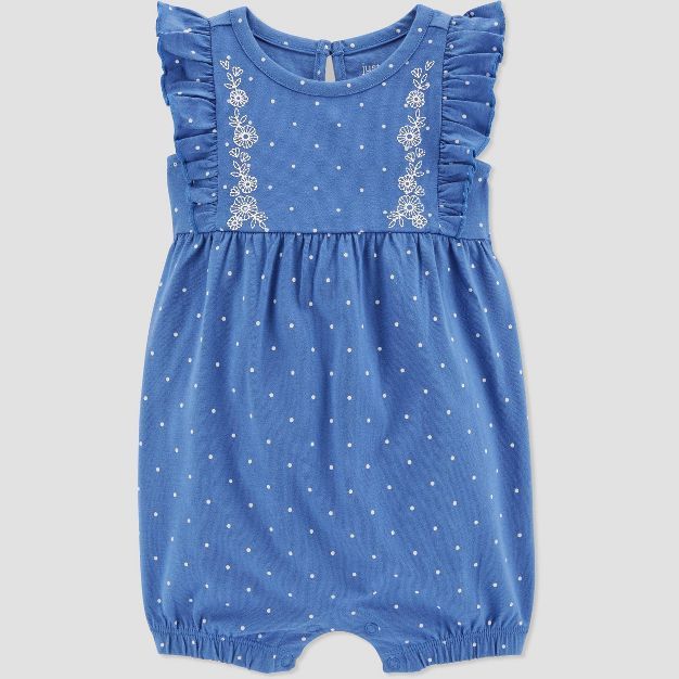 Baby Girls' Dot Romper - Just One You® made by carter's Blue | Target