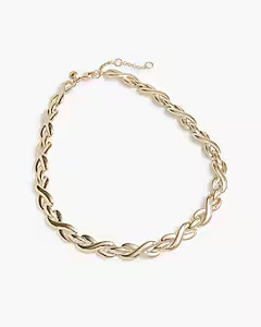 Gold braided statement necklace | J.Crew Factory
