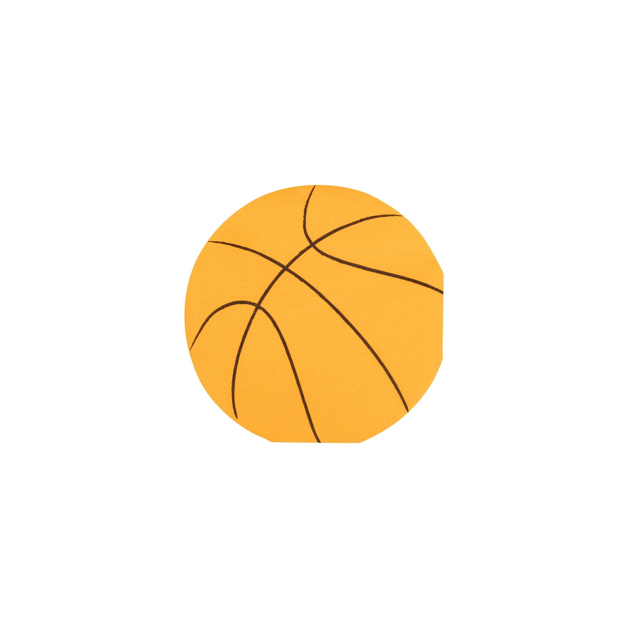 Basketball Shaped Paper Cocktail Napkin | My Mind's Eye