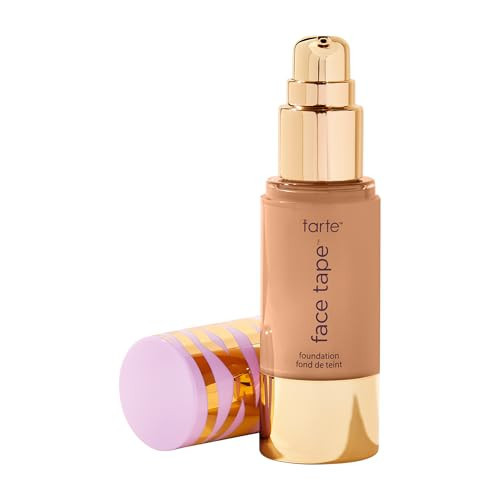 tarte face tape foundation – Full-Coverage Waterproof Makeup, Hydrating & Smoothing, Natural Matte Finish for Transfer-Proof Comfortable Long-Wear Foundation, Vegan & Cruelty-Free, full size, 37N | Amazon (US)