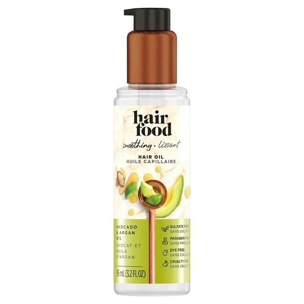 Hair Food Smoothing Hair Oil with Avocado, Paraben Free, 3.2 fl oz - Walmart.com | Walmart (US)