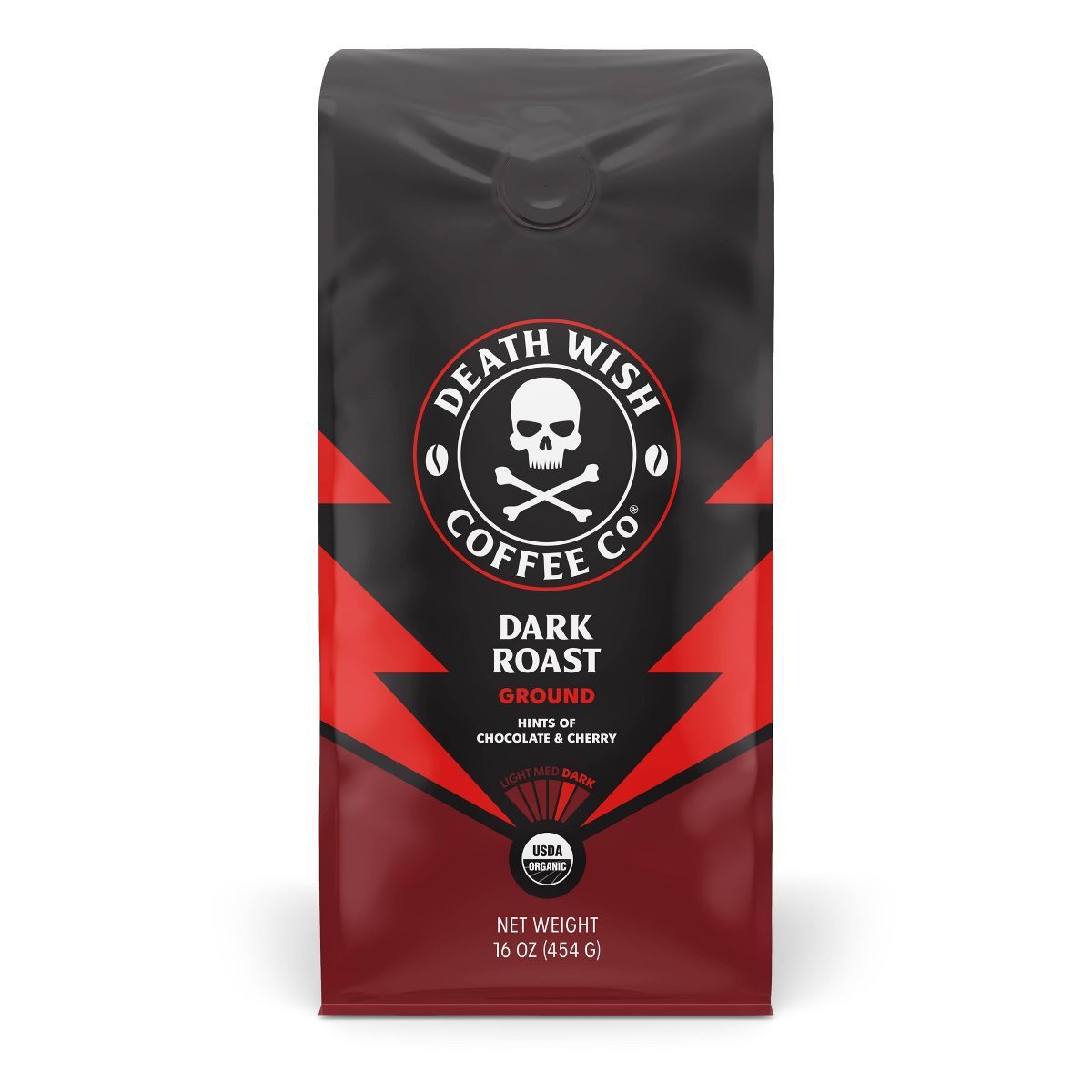 Death Wish Dark Roast Coffee Ground Coffee Fair Trade and Organic - 16oz | Target