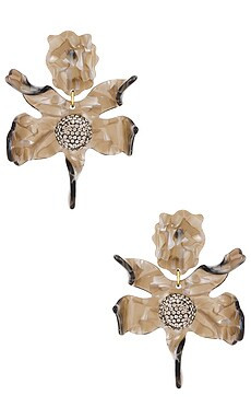 Lele Sadoughi Crystal Lily Earrings in Abalone from Revolve.com | Revolve Clothing (Global)