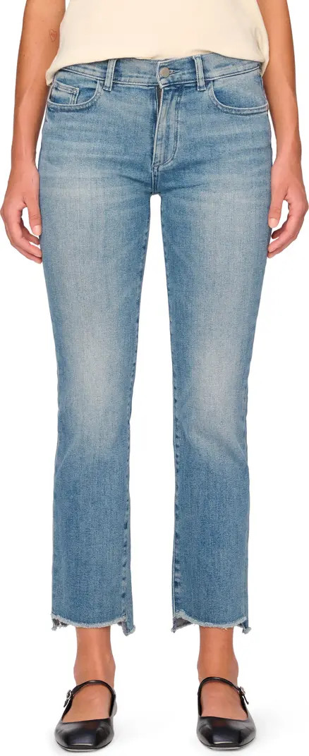 Mara Instasculpt Step Hem Ankle Straight Leg Jeans | Nordstrom