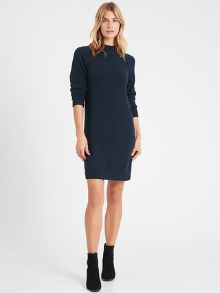 Mock-Neck Sweater Dress | Banana Republic (US)