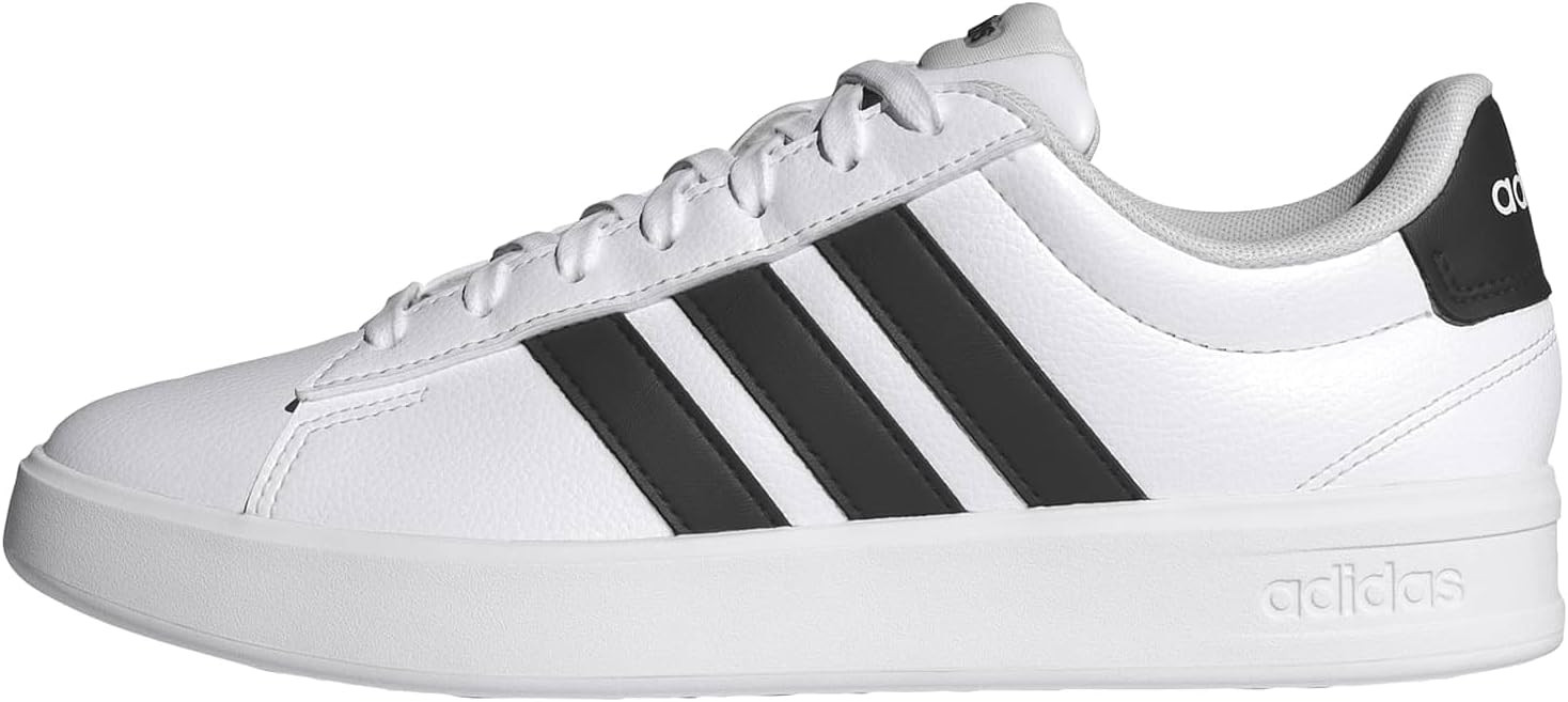 adidas Womens Grand Court 3.0 Sneakers Shoes Casual - White | Amazon (US)