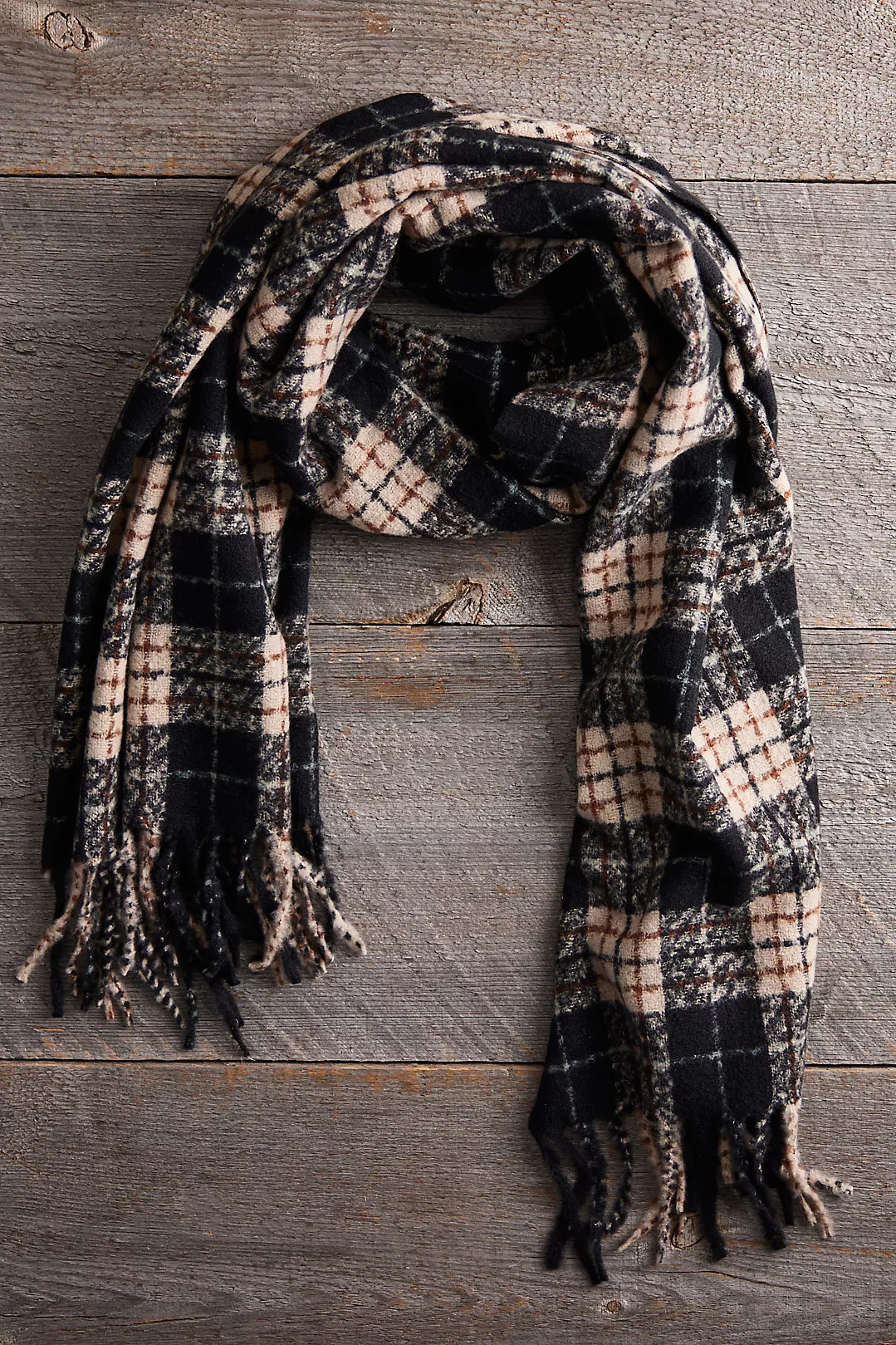 Fringed Plaid Scarf | Anthropologie (US)