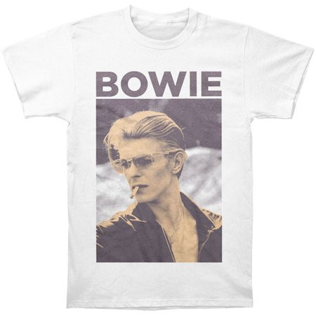 David Bowie Men s Smoking T-shirt White | Walmart (US)
